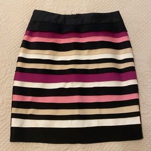White House Black Market Stripped Skirt